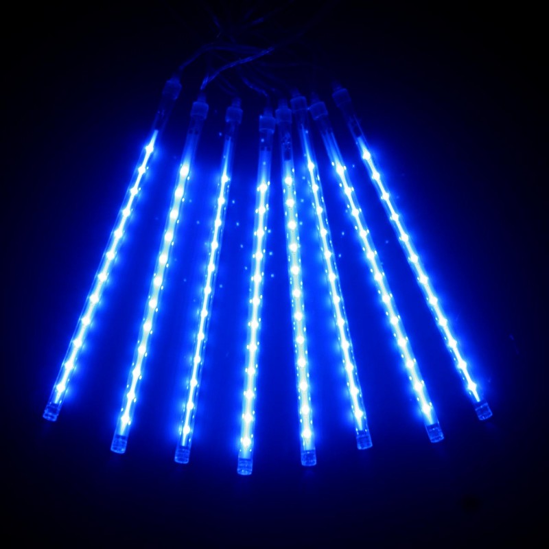 Гирлянда уличная "Тающие сосульки" светодиодная, 7 шт/комплект х 30 см Синие