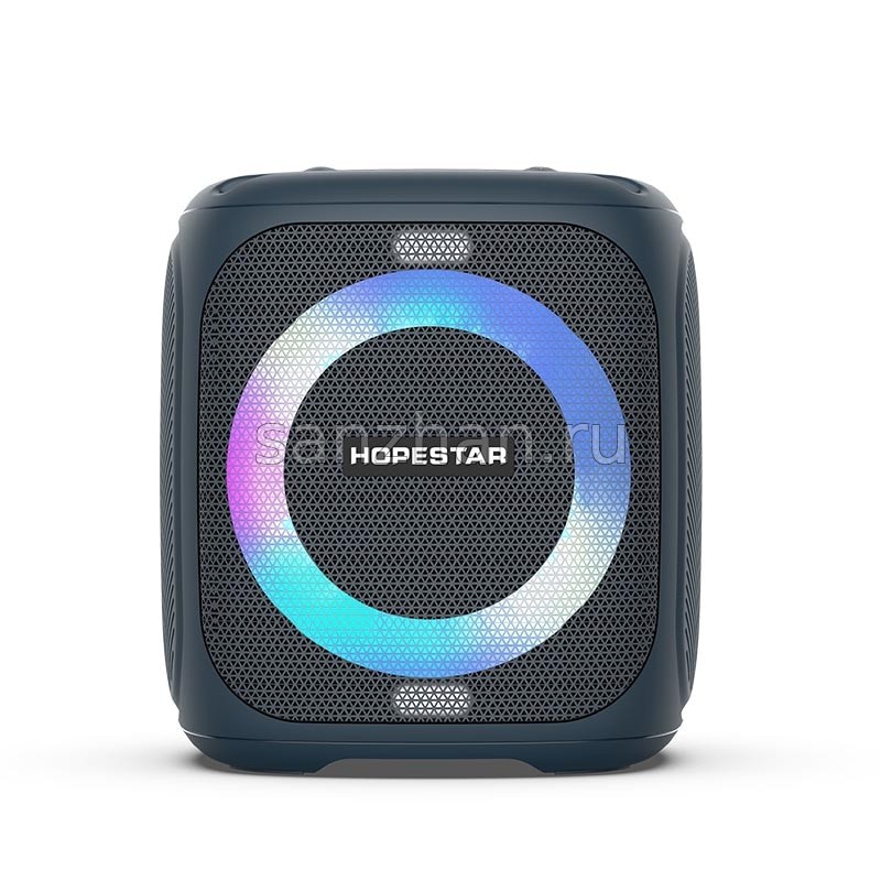 Портативная колонка караоке Hopestar Party 100 с микрофоном (50 Вт) синяя
