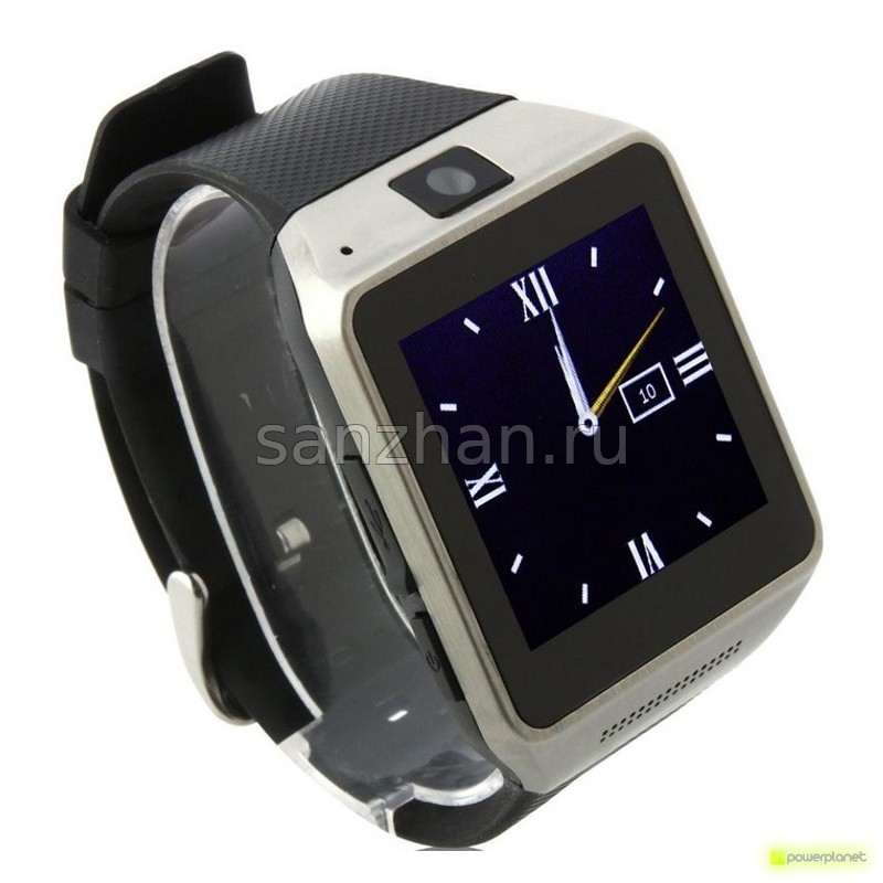 Умные часы-телефон Smart Watch Phone DZ09 с 1 Sim (Черно-стальные)