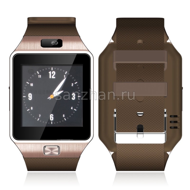 Умные часы-телефон Smart Watch Phone DZ09 с 1 Sim (Коричневые)