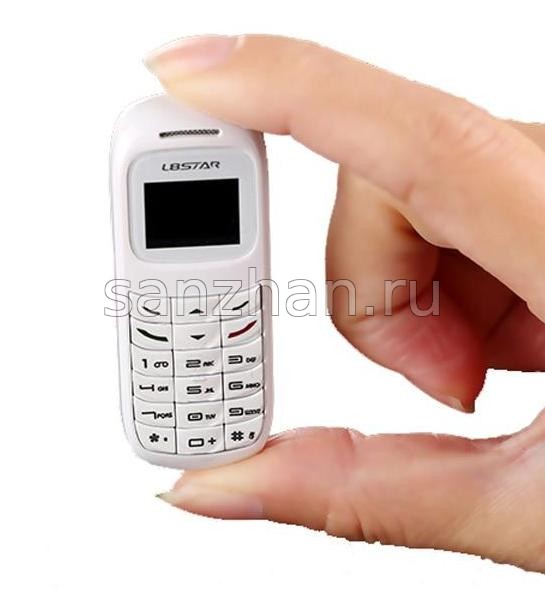 Мини-телефон 1SIM -гарнитура BM70 белый