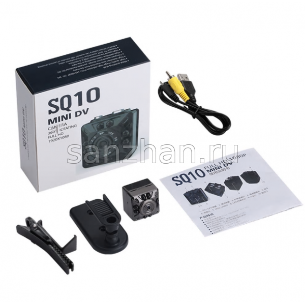 Мини видеокамера регистратор Mini DV SQ10 Full HD