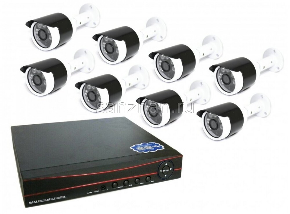 Комплект IP видеонаблюдения 8 камер XPX K3908 (2 Mp)