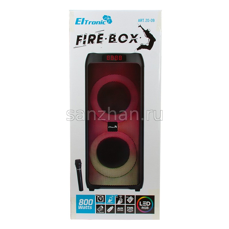 Колонка ELTRONIC 20-09 FIRE BOX 800 динамик 2шт/8 с TWS (80 Ватт)