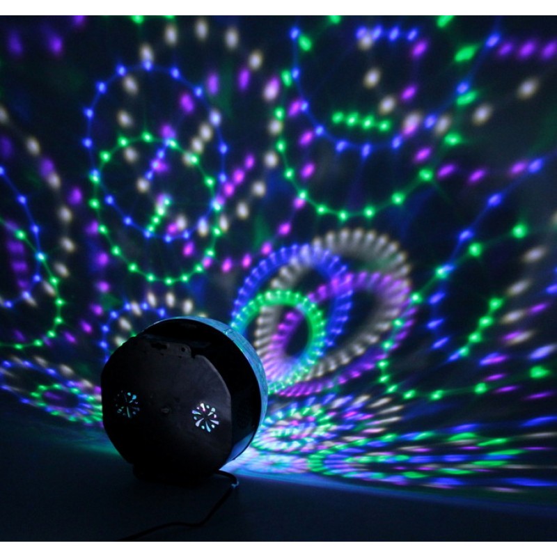 Диско шар  с Bluetooth светодиодный, c USB. пультом и флешкой  - LED RGB Magic Ball Light