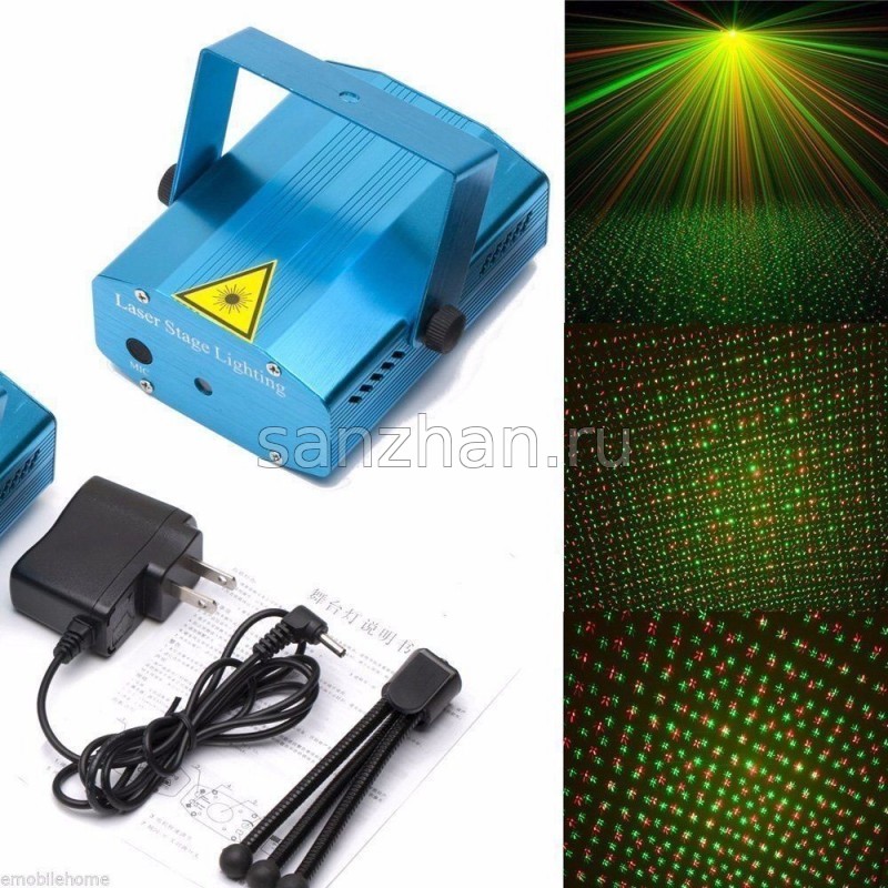 Лазерный домашний проектор мини (Точки)