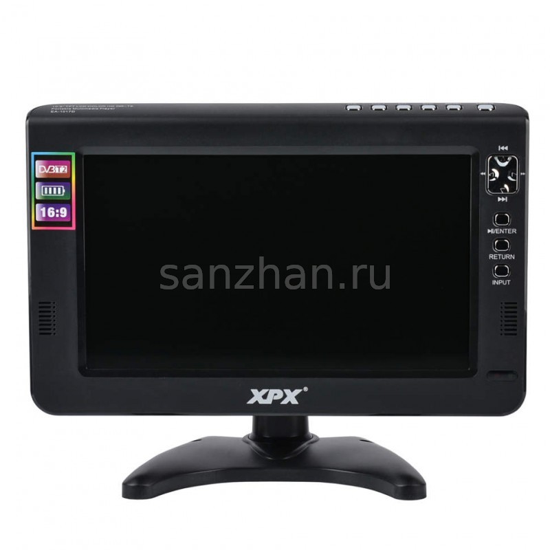 Автомобильный портативный телевизор XPX EA-1017D (Корея)