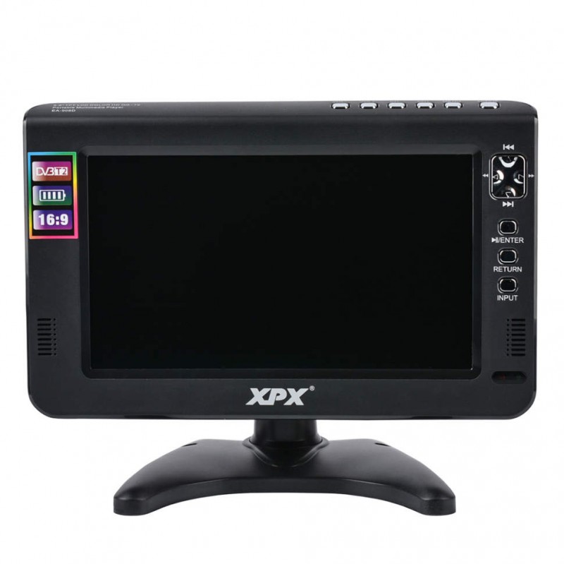 Портативный телевизор 9.8" XPX EA-908D (Корея)