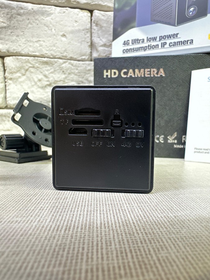 Беспроводная мини камера c 4G с СИМ картой S10 оповещение по датчику движения на смартфон