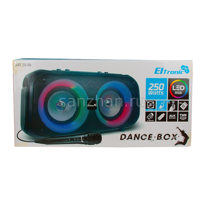 Колонка ELTRONIC 20-04 DANCE BOX 200 динамик 2шт/6.5 с TWS (25 Ватт)