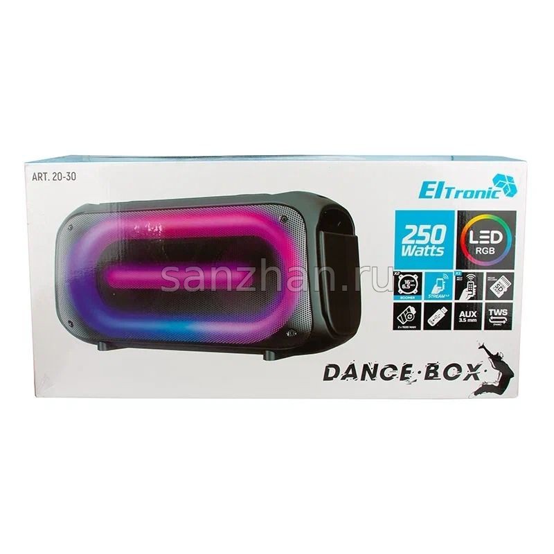 Колонка ELTRONIC 20-30 DANCE BOX 200 динамик 2шт/6.5" с TWS (20 Ватт)
