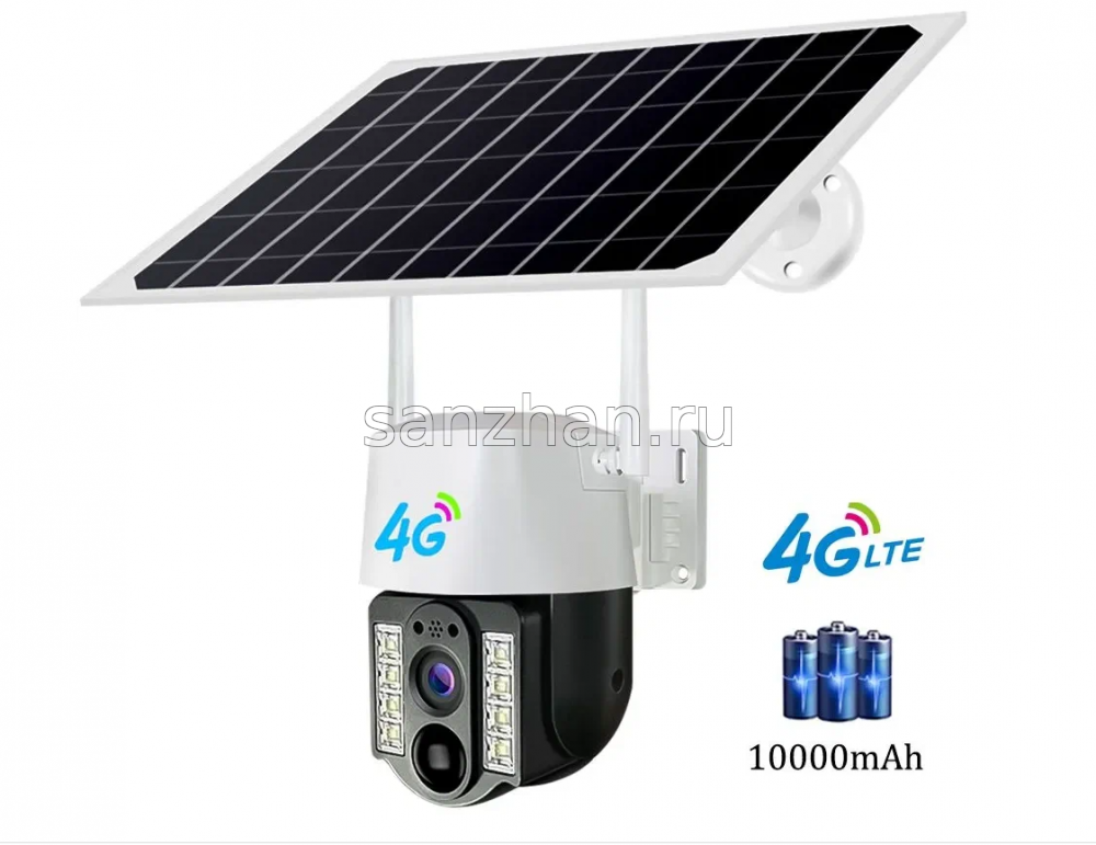 Камера видеонаблюдения 4G на солнечной батарее,1080P, приложение V380 PRO