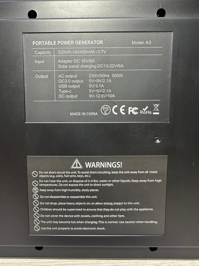 Портативная электростанция 500W XPX Portable Power Generator 140400 мАч
