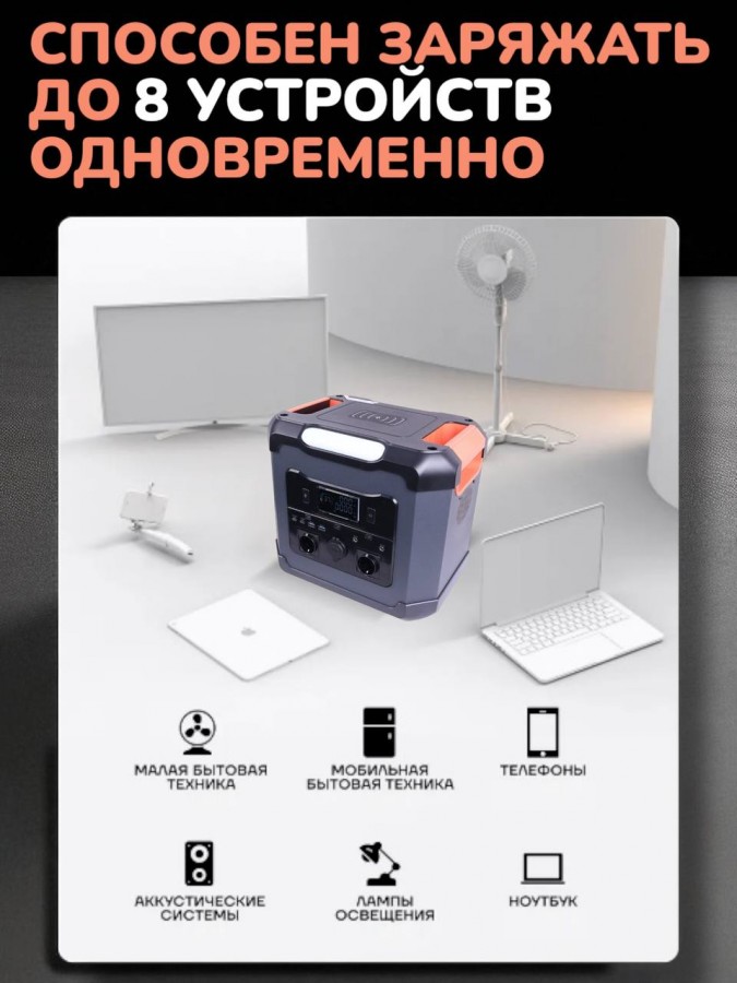 Портативная электростанция 1500 вт 420000 мАч