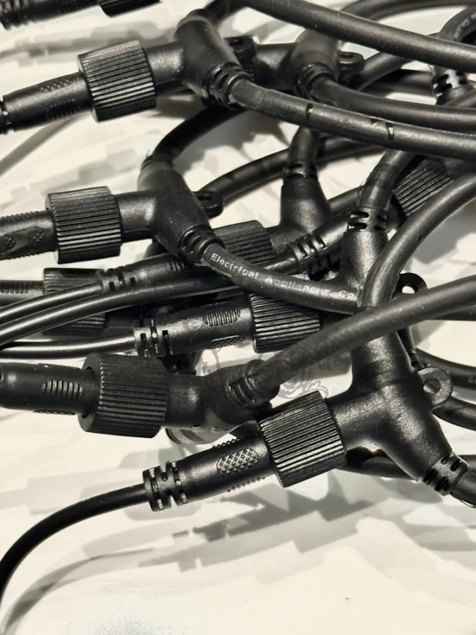 Гирлянда уличная Тающие сосульки 12V комплект 10 шт х 50 см IP68, 540 LED 10 метров белый свет с соединением