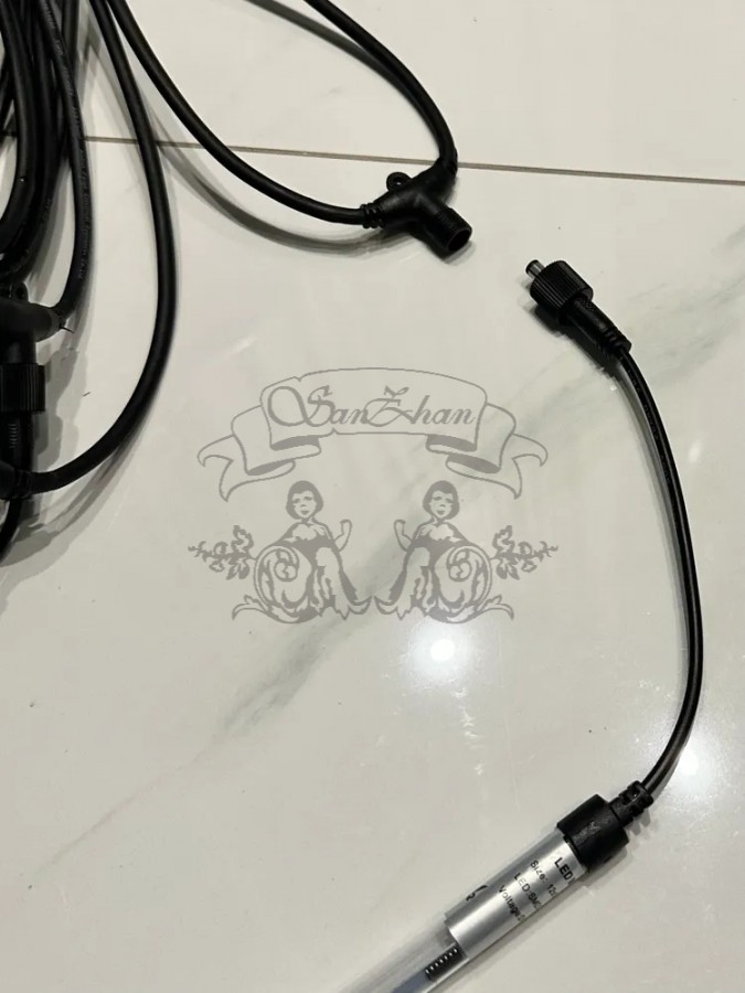 Гирлянда уличная Тающие сосульки 12V комплект 10 шт х 50 см IP68, 540 LED 10 метров белый свет с соединением