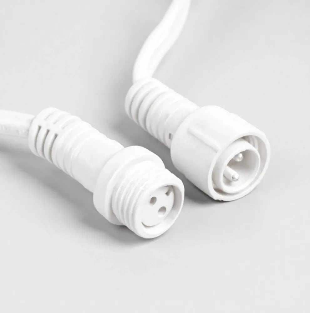 Гирлянда Бахрома уличная 3 метра IP65 120 LED мерцающая (Белый теплый) белый провод