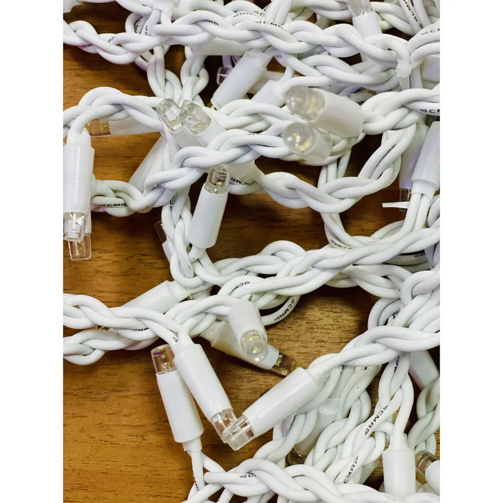 Гирлянда Бахрома уличная 3 метра IP65 120 LED мерцающая (Красная) белый провод