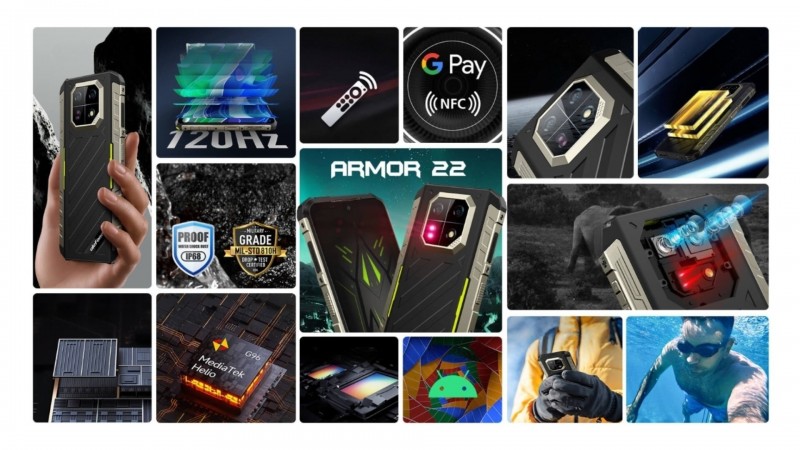 Ulefone Armor 22 смартфон противоударный 8/256 гб