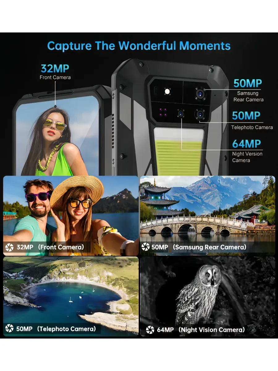 Смартфон Unihertz Tank 4 Pro 16/512 ГБ встроенный проектор